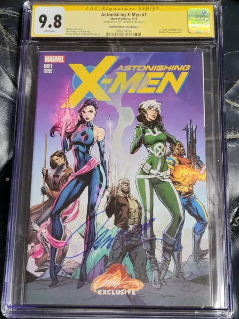 Astonishing X-Men #1 CGC SS 9.8 JSC J. Scott Campbell Autograph Cover A