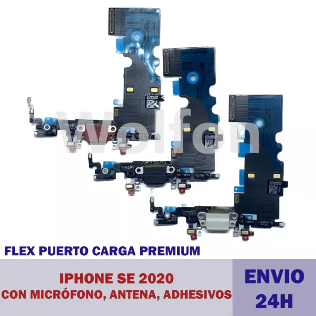 FLEX CARGA IPHONE SE 2020 puerto carga CALIDAD ORIGINAL conector Micrófono 24h