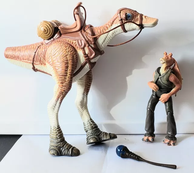 1998~~Star Wars I~~ GUNGAN KAADU Creature W/Jar-Jar  & BOOMER WEAPON/ATLAFL!~~