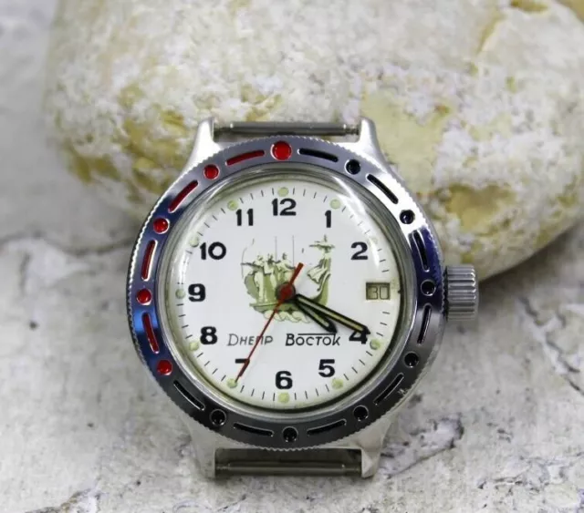 Orologio da polso sovietico russo Vostok Amphibia URSS revisionato 5932