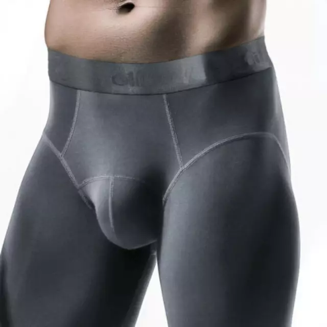 Hombres Leggings Ropa para dormir Térmico Largo Johns Sexy Parte inferior U Corneta Bolsa Ropa interior