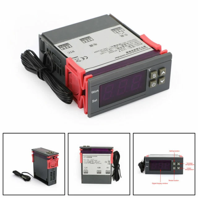AC 90~250V Régulateur Thermostat MH1210W Numérique Contrôleur de Température 10A