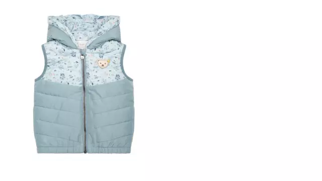 Steiff Gilet / Gilet pour Utiliser, Fumé Bleu Gr. 104