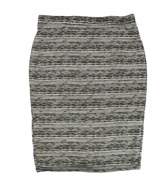 bar III Womens Textured Wave Pencil Skirt, Multicoloured, X-Large