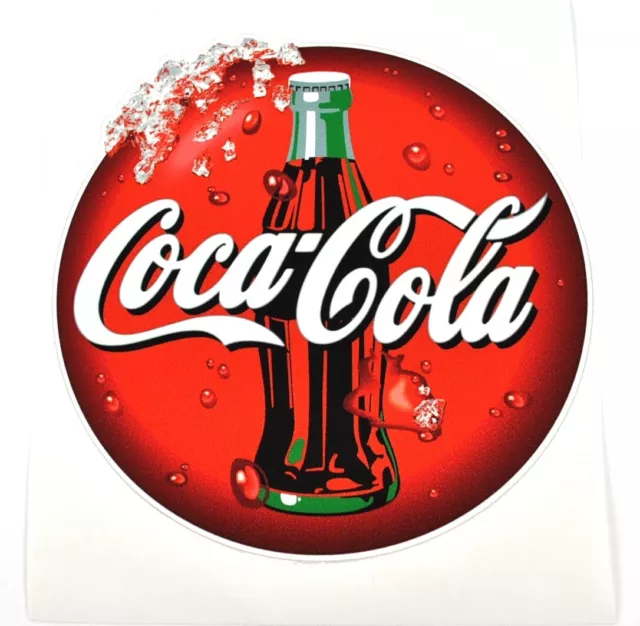 Coca-Cola Coke 17 cm Vinyl Aufkleber Sticker Decal Flaschen Logo Motiv rund