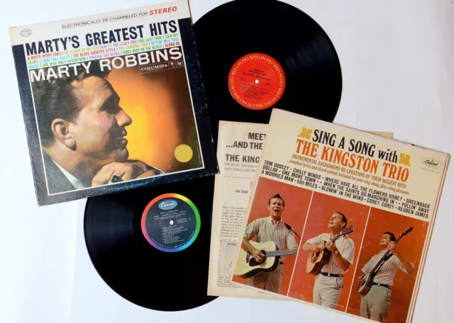 2 x Country LP`s - Marty Robbins + The Kingston Trio