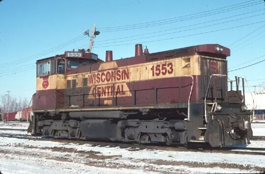 Wc 1553 Sw-1500 Fond Du Lac Wi (Wisconsin Central) Original Slide 01-09-94 T7-2