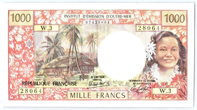 Tahiti - 1000 Francs - ND - WPM# W.3 28064