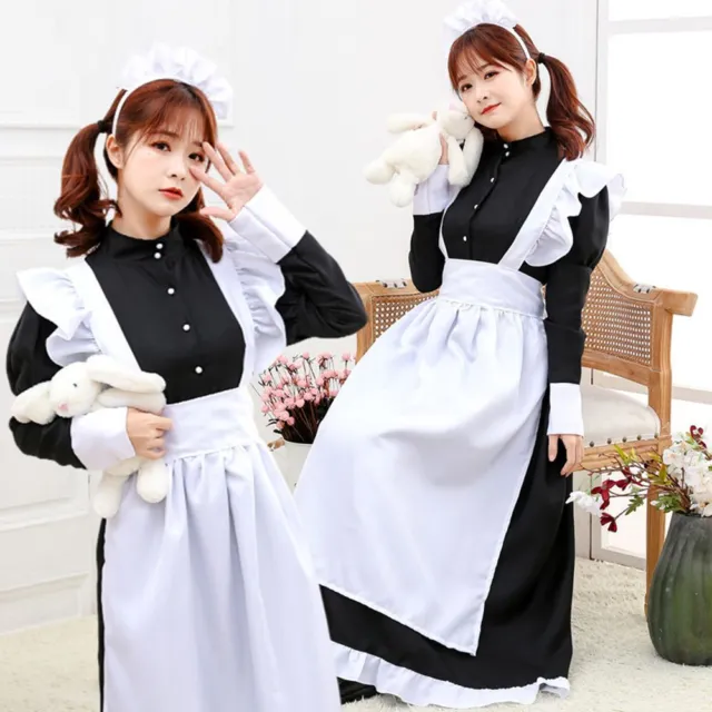 Male Party Cafe Costume Costumes Outfit Maid Costume Uniform Cosplay Dress
