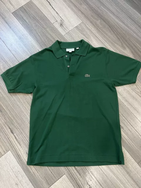 lacoste polo shirt men size 4 Green