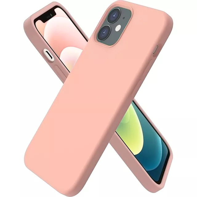 Coque Etui Silicone Liquide pour iPhone 14 13 Pro Max 13 mini XR XS Max 12 11 8