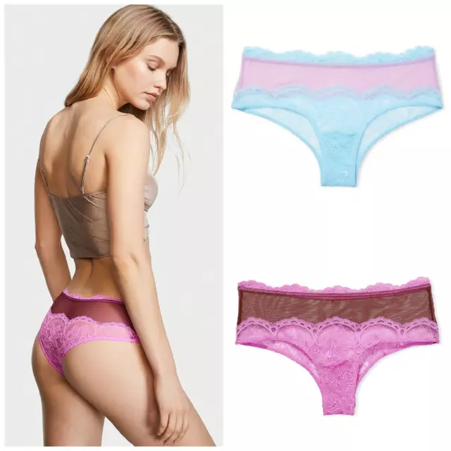 Victoria's VS Secret Sexy Cheeky Panty w/ Mesh and Lace XS, S, M, L, XL
