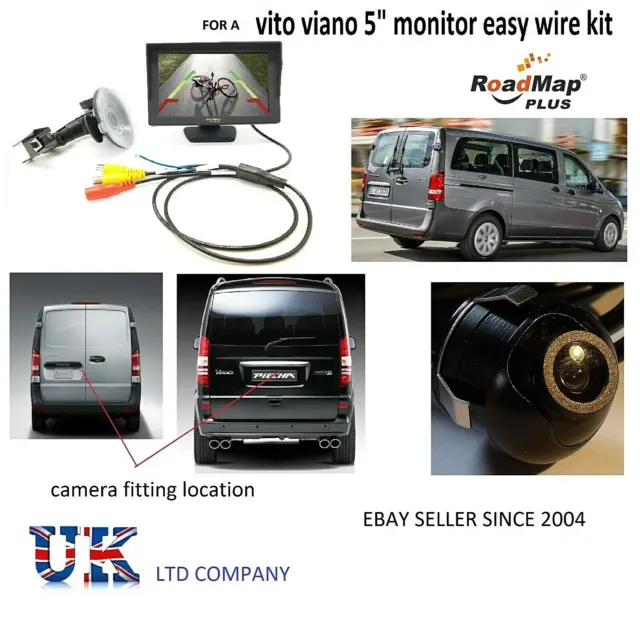 reverse parking camera monitor kit reversing for mercedes vito viano new shape