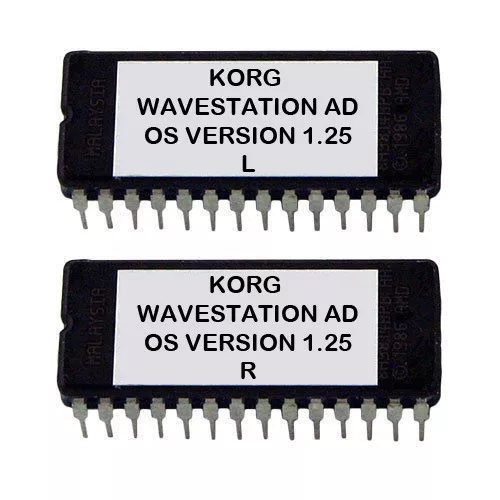 Korg Wavestation AD Firmware Upgrade Update Version 1.25 Eprom ROM OS
