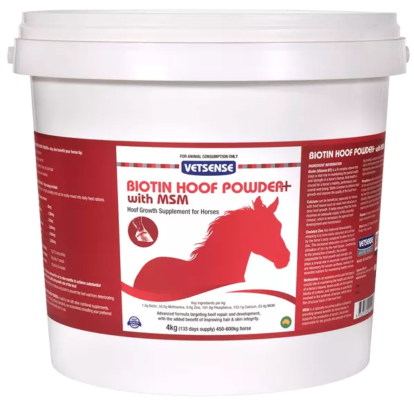 Vetsense Biotin Hoof Powder Plus with MSM 4kg