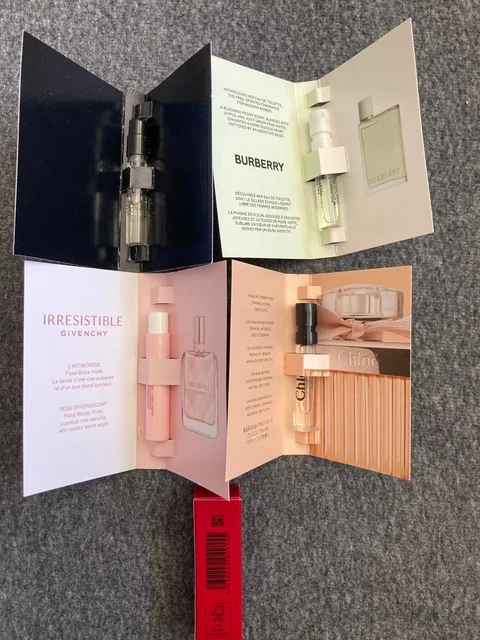 Set of 5 Perfume Samples - Givenchy, Burberry, Chloe and More - Brand New