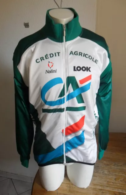 Maillot Hiver Cyclisme Team Credit Agricole Nalini 1999 T.6 / Xxl Tour De France