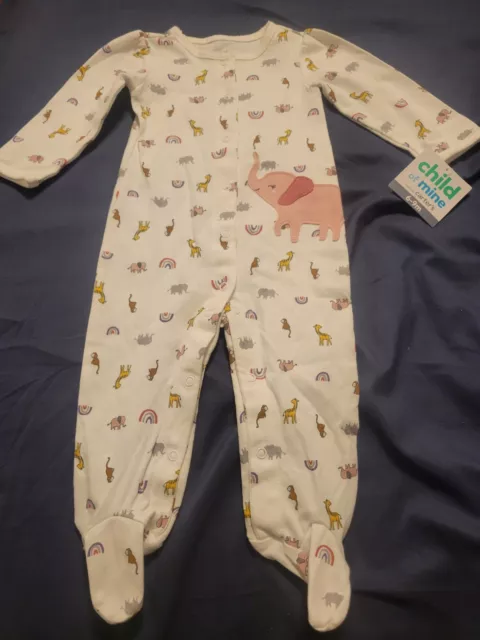 Child of mine carters footy one piece size 6-9months NWT elephant