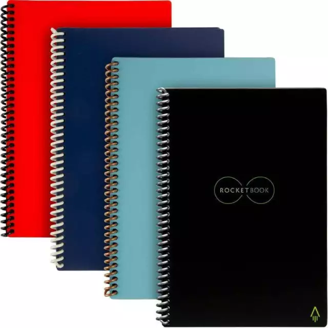 Core Smart Reusable Spiral Notebook, Teal, Executive Size Eco-friendl