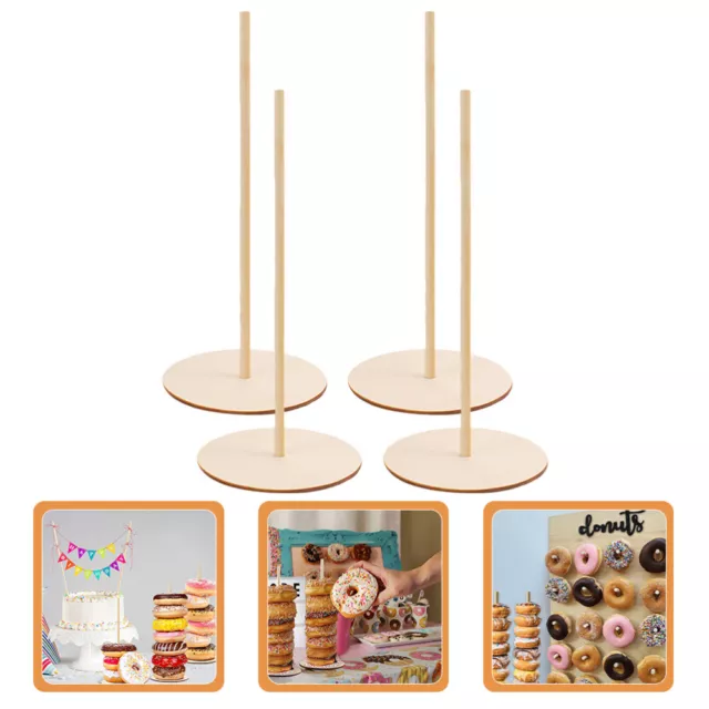 4 Pcs donuts treat stand Donut Tower Treat Stands Dessert Table Decorate