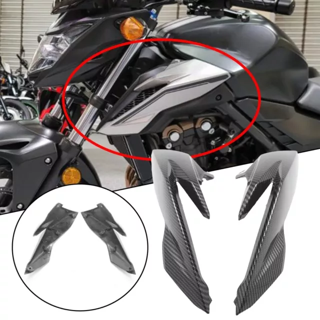 New For HONDA CB500F 2016-2018 Tank Air Vent Upper Fairing ABS Carbon Fiber SALE 2