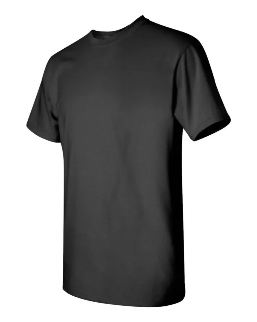 12 BLACK GILDAN T-Shirts Cotton Heavyweight S M L XL 2XL 3XL 4XL 5XL BULK LOT