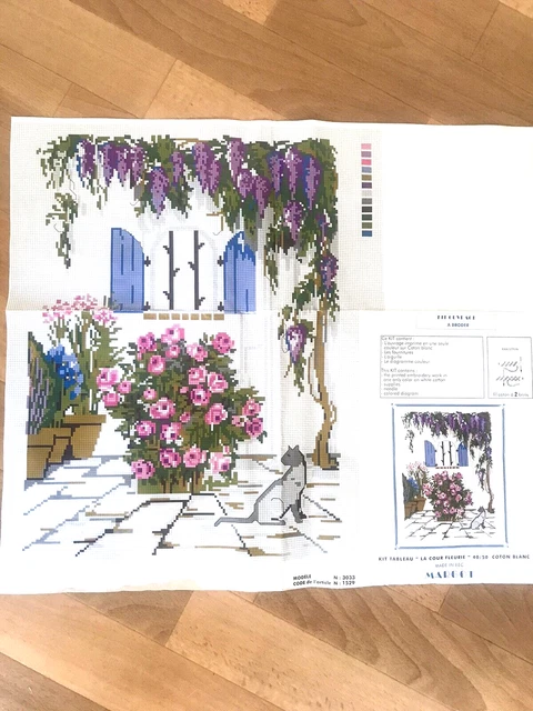 Tableau Broderie Point De Croix DMC – Parfum De Fruits, Déco Faite Main