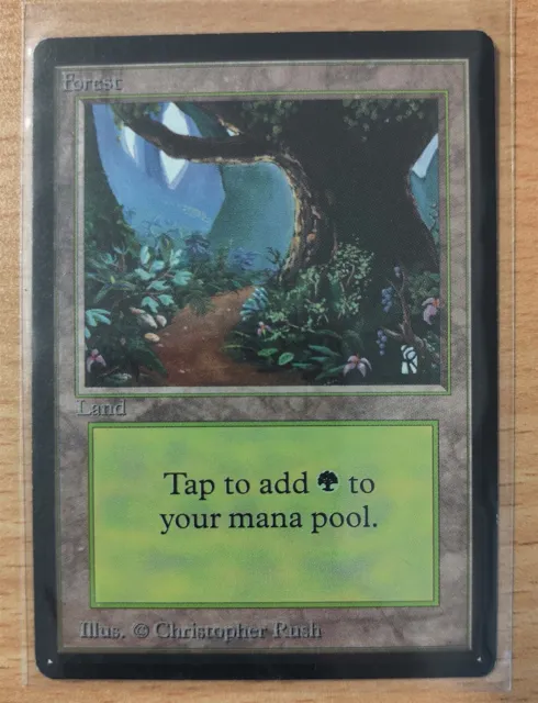 MAGIC THE GATHERING MTG CARD - Forest - Beta (Version 2)