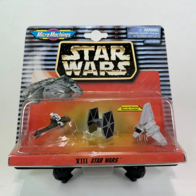 Micro Machines Miniatures 1996 Star Wars Collection VIII Speeder Tie Shuttle