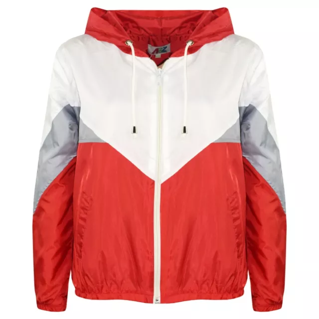 Girls Boys Windbreaker Red Waterproof Raincoat Jacket Lightweight Age 5-13 Years