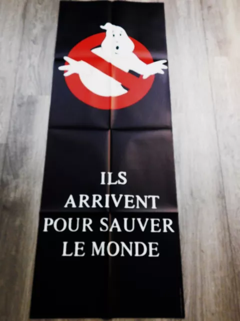 S.O.S SOS Fantomes Ghostbusters Affiche ORIGINALE Poster 60x160cm 23"63 1984