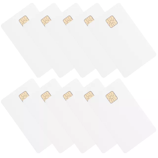 12 Pcs Intelligente IC-Karten Blanko-Kreditkarten Mit Chip Chipkarte Münze