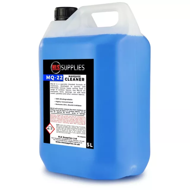 Marquee & Canvas Cleaner- Super Concentrate / Removes Algae & Mould 5L