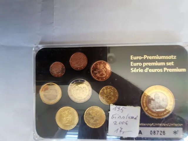 Euro Premiumsatz 2006 Finnland ST im Blister Mit Zertifikat Ungeöfnet