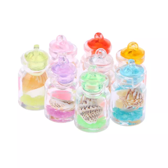 5Pcs Luminous Mini Glass Drifting Bottle Car Dashboard Toys Ornaments GifDC