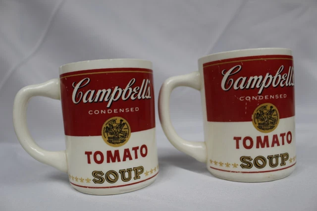 Lot of 2 Vintage CAMPBELL'S TOMATO SOUP Mug 1968 Made in USA