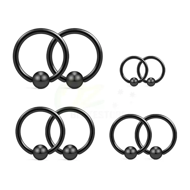 8PCS Surgical Steel Captive Bead Rings for Piercings 2
