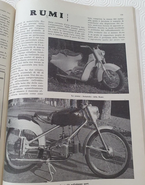 MOTO RUMI Campione Italia- Advert Pubblicita' D'epoca Advertis Adv-Mlx ...