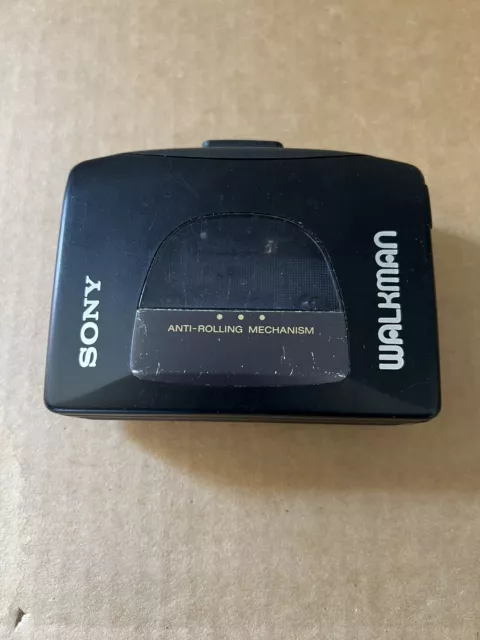 Sony Walkman WM-EX10 Cassette Tape Player - Button Jam: Asis For Part: Semi Work Sony Walkman WM-EX10 Cassette Tape Player - Button Jam: Asis For Part: Semi Work