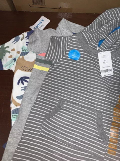 Carters baby boy 12 M set of 3 One Pieces.