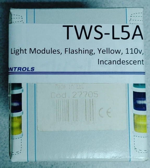 Sirena 27705 Tws Flash Stack Light Yellow 24-240Vac New!! Quantity!! Wow!!