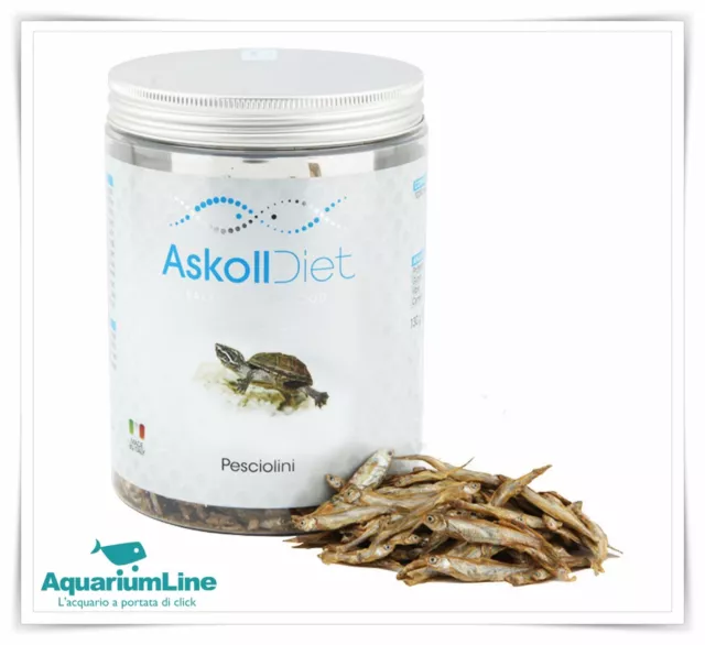 Askoll Diet Pesciolini 1000ml/130gr - Mangime naturale per tartarughe