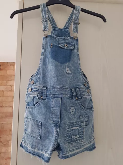 Next Denim Dungarees corti età 10