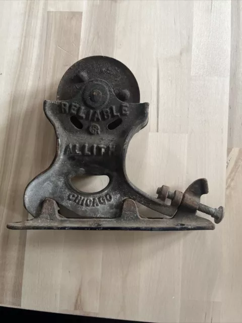 Antique Vintage Cast Iron FE Myers Stay On Barn Door Roller Farm Tool