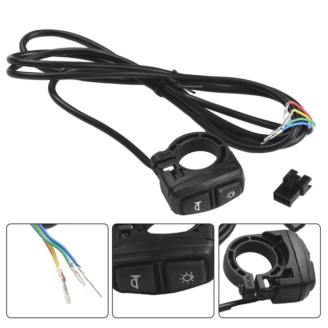 INTERRUPTEUR KLAXON PHARE lampe scooter vélo électrique facile à INTERRUPTEUR KLAXON PHARE lampe scooter vélo électrique facile à
