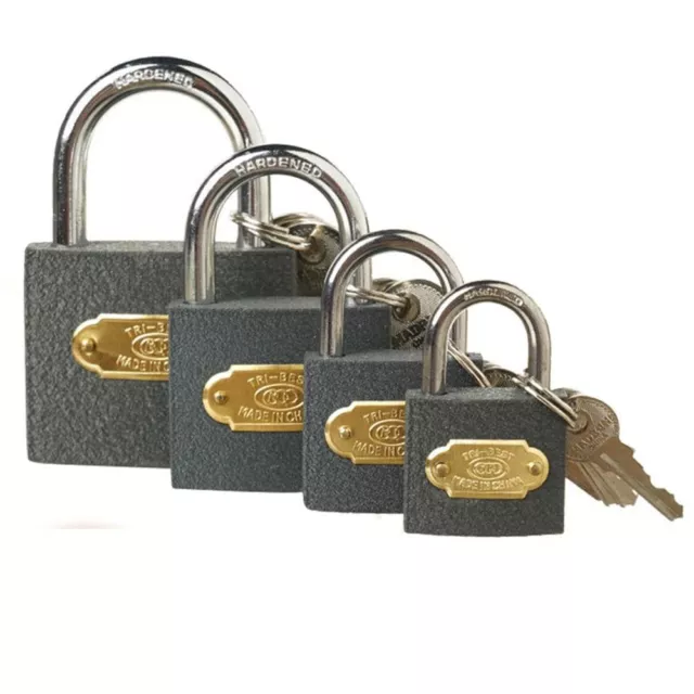 with 2 Keys Drawer Cabinet Padlock Hardened Lock Beam Anti-Theft Lock for Home