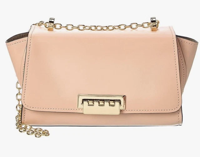 ZAC Zac Posen Bag Purse Crossbody Leather Mini Eartha Blush Gold Tone Chain NWT