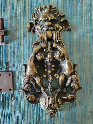 Door-Knocker, cast solid Heavy Bronze Antique Beautiful Ornate Big 11.5"