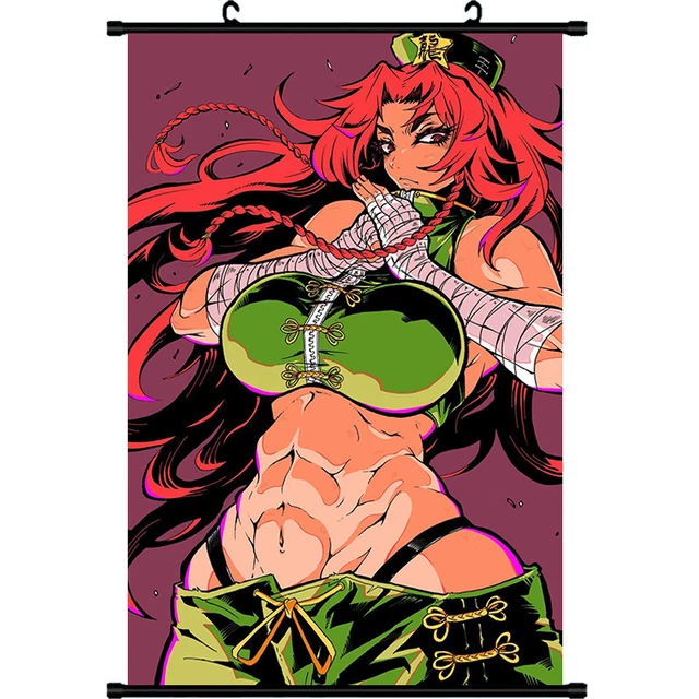 touhou hong meiling Cosplay Poster Home Decor Wall Scroll Painting 60X90cm R12