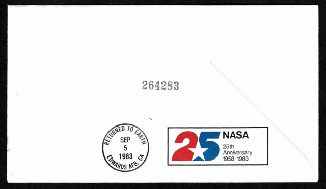 Usa, Scott # 1909, Fdc Cover Of Priority Mail Eagle Challenger Sts-8 Flight 1983 2